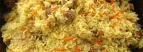 плов из баранины в казане. Шаг 12