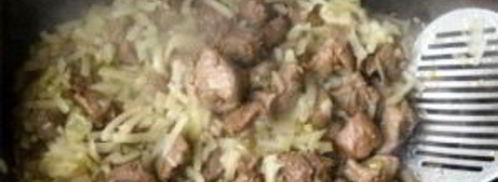 плов из баранины в казане. Шаг 6