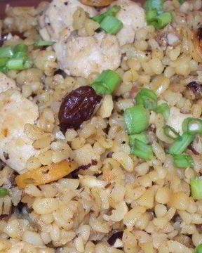 Плов из булгура с курицей