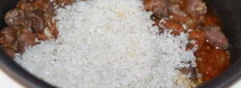 плов с сердечками в мультиварке. Шаг 2