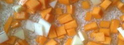 плов с тыквой и изюмом. Шаг 4