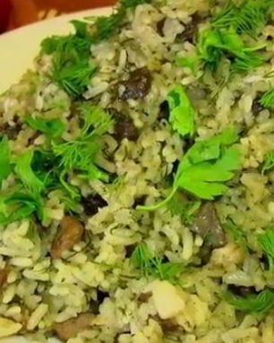 Плов с зеленью