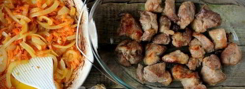 плов со свининой в духовке. Шаг 6