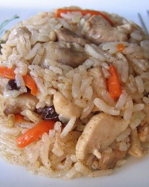 Плов узбекский с курицей