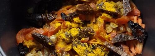 сладкий плов в мультиварке с сухофруктами, изюмом. Шаг 4