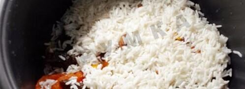 сладкий плов в мультиварке с сухофруктами, изюмом. Шаг 5