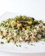 Грибное рагу с диким рисом