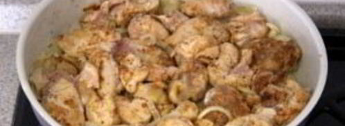 куриное фрикасе в сливочном соусе. Шаг 4