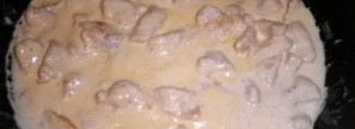 куриное фрикасе в сливочном соусе. Шаг 5