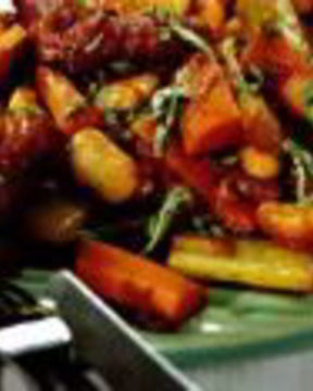 Марокканское рагу с колбасками