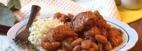 мясное рагу с фасолью. Шаг 7