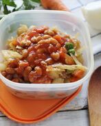 Овощное рагу без мяса с капустой и картошкой