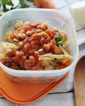 Овощное рагу без мяса с капустой и картошкой