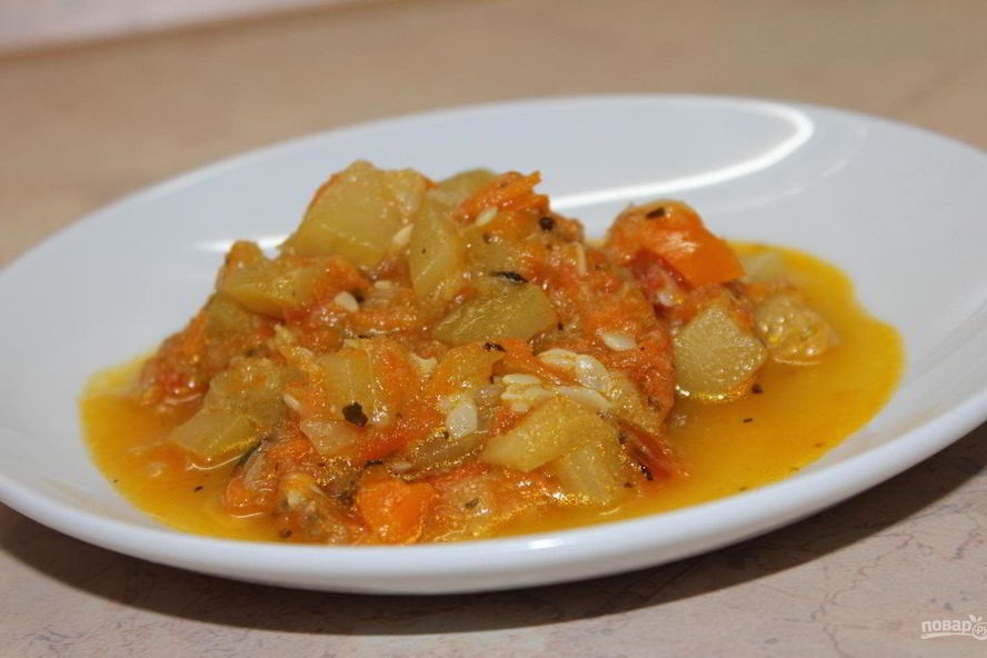 Рецепт овощного рагу из кабачков