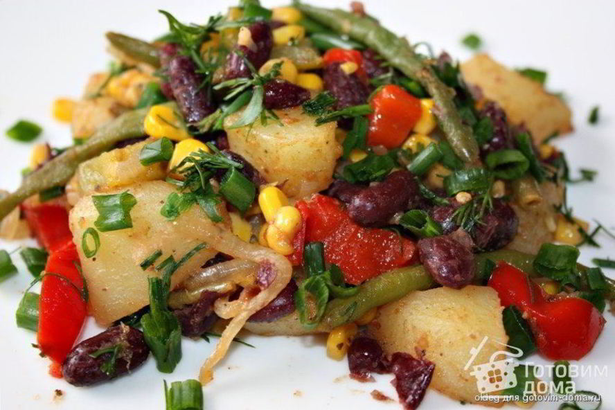 Рецепт овощного рагу по-мексикански