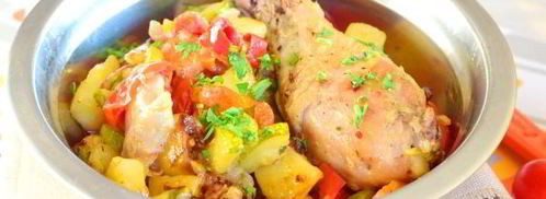 овощное рагу с курицей. Шаг 14