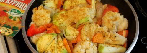 овощное рагу с цветной капустой и кабачками. Шаг 8