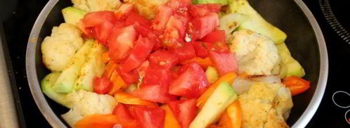 овощное рагу с цветной капустой и кабачками. Шаг 9