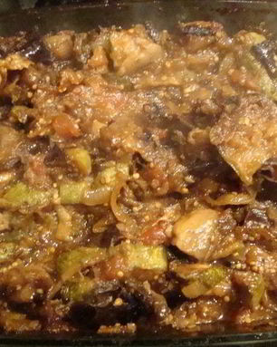 Постное запеченое овощное рагу