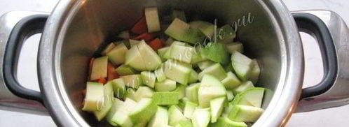 рагу из баклажанов и кабачков. Шаг 5