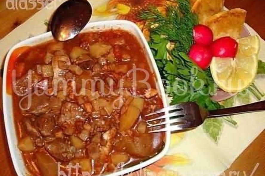 Рецепт рагу из баранины и овощей