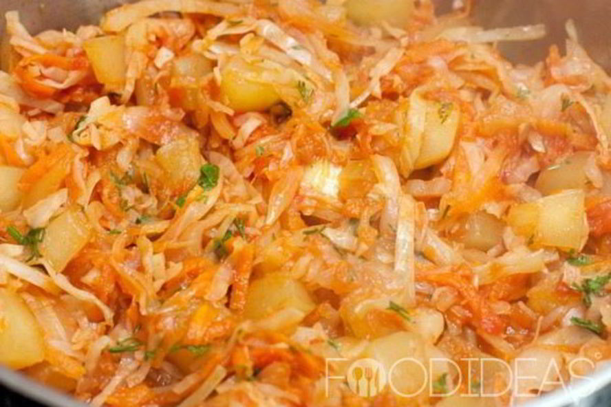 Рецепт рагу из капусты с кабачками