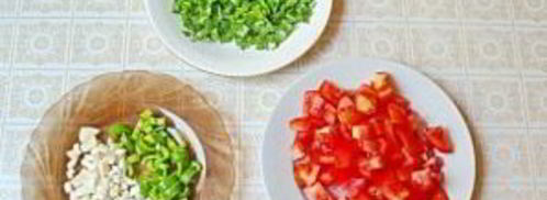 рагу из молодых летних овощей с картофелем отварным. Шаг 4