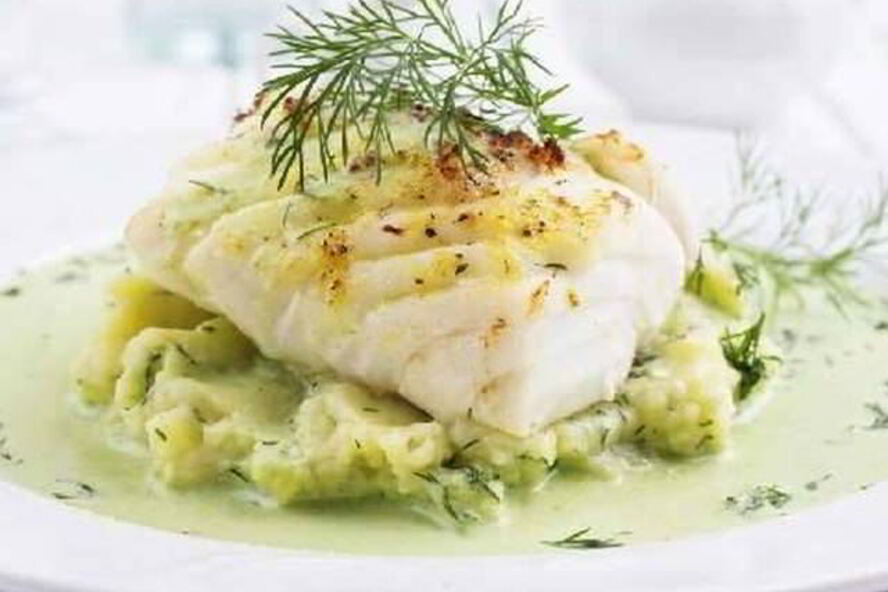 Рецепт рагу из судака в укропно-горчичном соусе