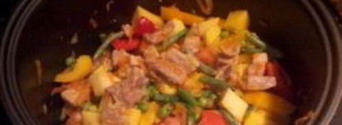 рагу из свинины в мультиварке. Шаг 6