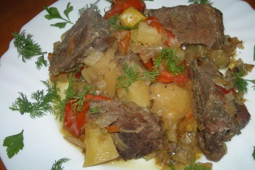 Рецепт рагу с говядиной и овощами