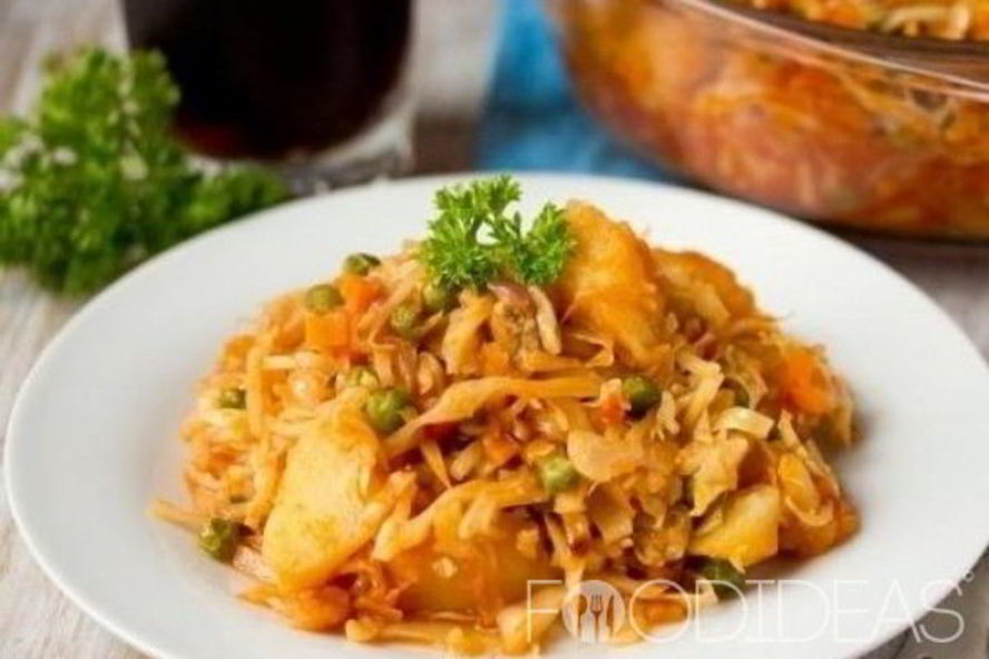 Рецепт рагу с капустой