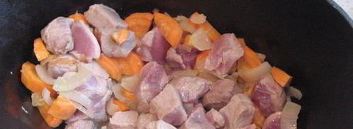 рагу с соевыми бобами в чугунке. Шаг 9