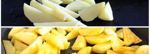 уютное рагу из овощей и куриных котлеток. Шаг 2