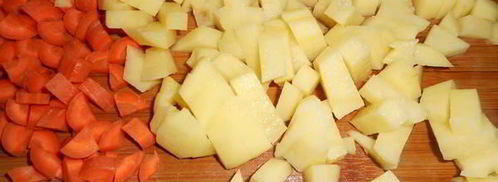 запеченная тыква, фаршированная рагу с говядиной. Шаг 6