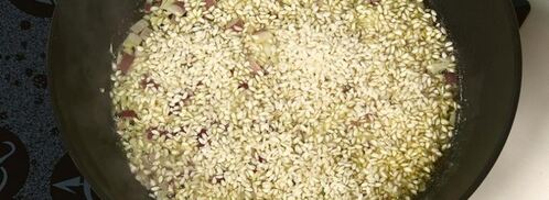 грибное ризотто со шпинатом. Шаг 2