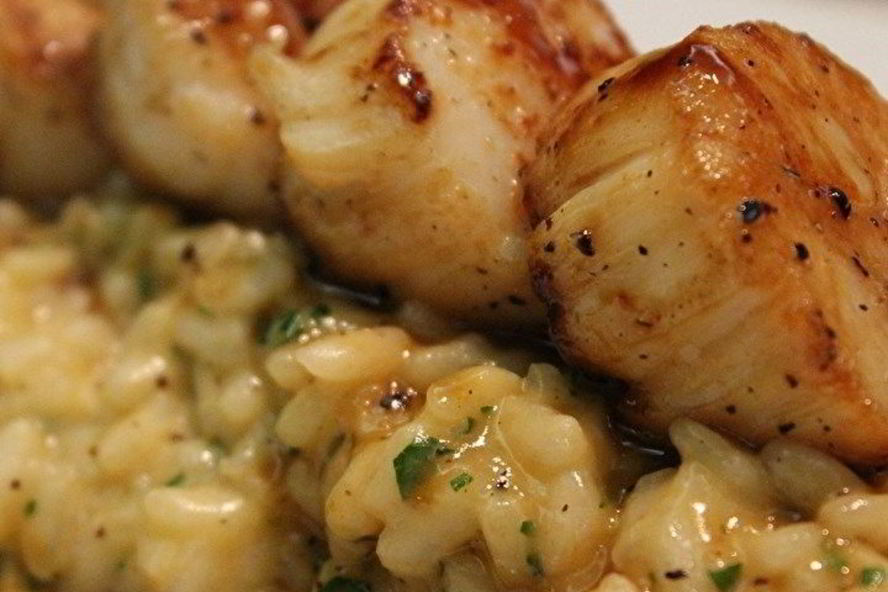 Рецепт лимонного ризотто с морепродуктами