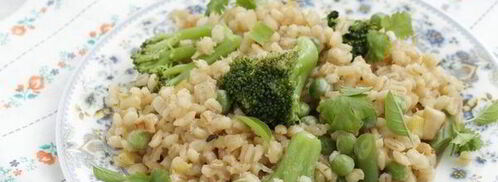 перловое ризотто с зелеными овощами. Шаг 5