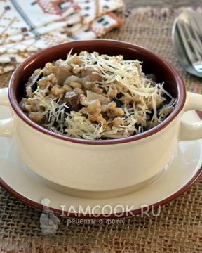 Ризотто из перловки с грибами