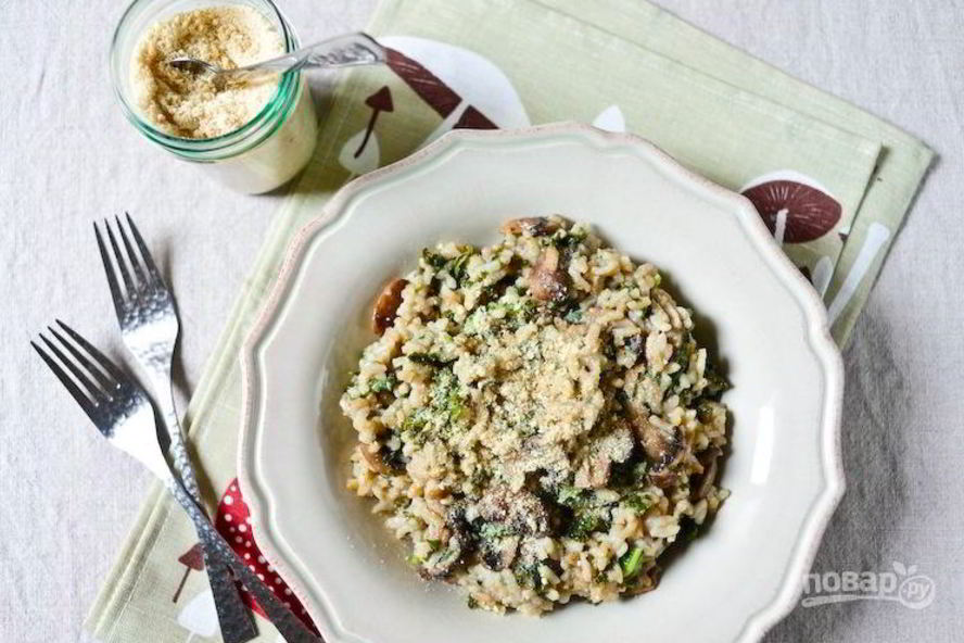 Рецепт ризотто классический с грибами