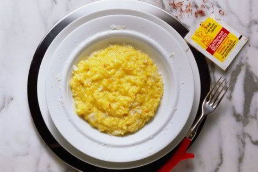 Рецепт ризотто с двумя видами сыра и шафраном