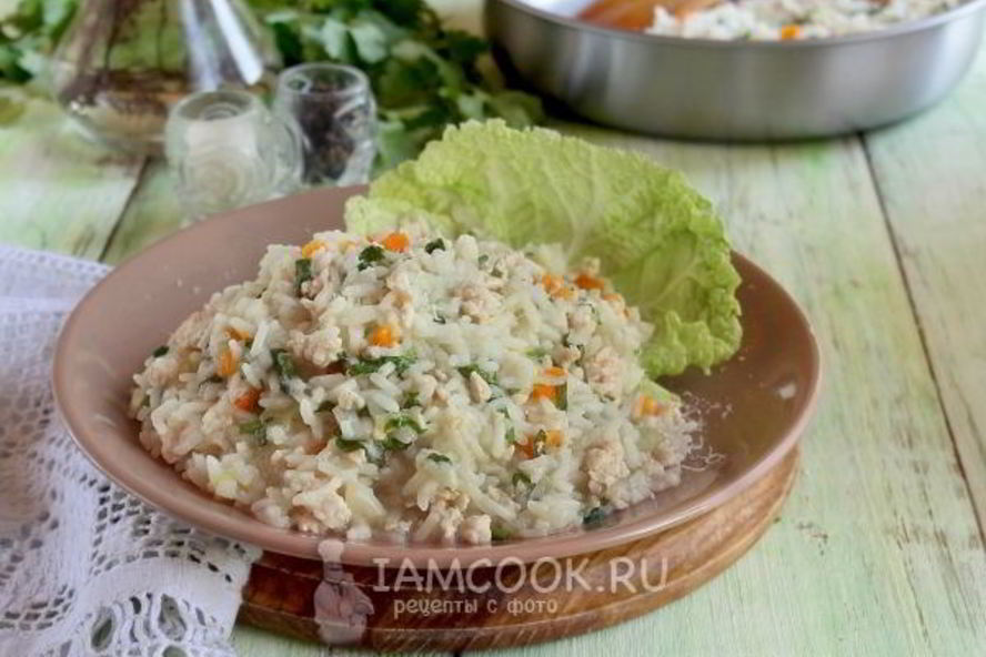 Рецепт ризотто с фаршем