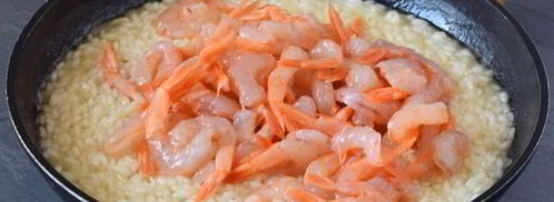 ризотто с креветками в сливочном соусе. Шаг 8