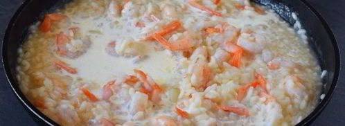 ризотто с креветками в сливочном соусе. Шаг 9