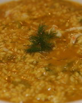 Ризотто с лангустинами