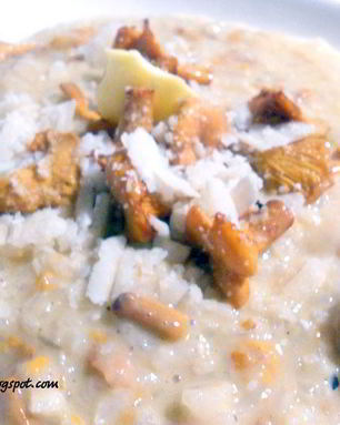 Ризотто с лисичками