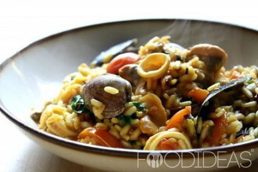 Рецепт ризотто с морепродуктами