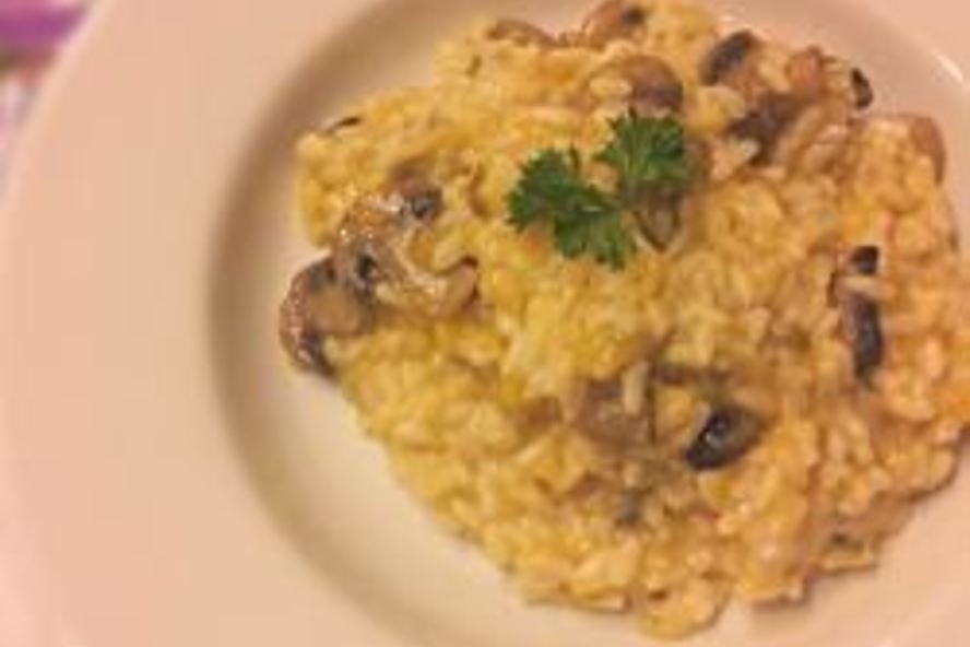 Рецепт ризотто с тыквой и грибами