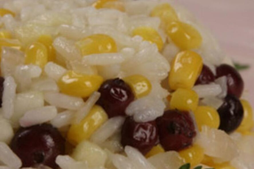 Рецепт ризотто с яблоками и клюквой