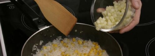 ризотто с яблоками и клюквой. Шаг 2