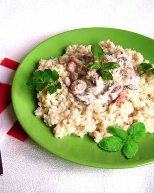 Ризотто в сливочном соусе